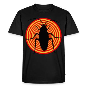 Insectes insectes cafards vermine vermine dégoût - T-shirt Premium bio Homme - noir - Devant - Nico (187cm)