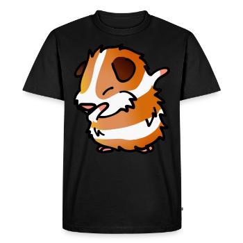 Dabbing idée cadeau cochon d'Inde - T-shirt Premium bio Homme - noir - Devant - Nico (187cm)