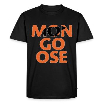 Mongoose shadows in the name - Men's Premium Organic T-Shirt - black - Front - Nico (187cm)
