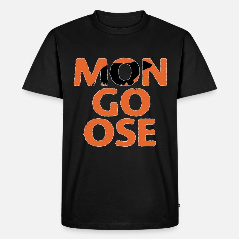 Manguste Schatten im Namen - Männer Premium Bio T-Shirt - Schwarz