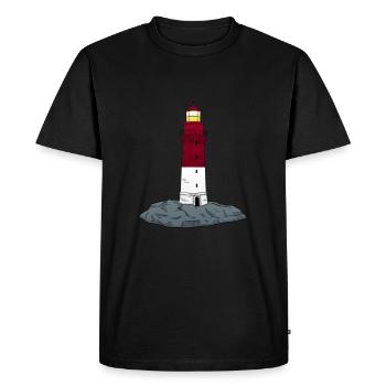phare - T-shirt Premium bio Homme - noir - Devant - Nico (187cm)