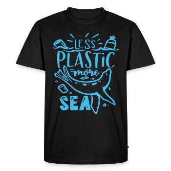 Environnement - T-shirt Premium bio Homme - noir - Devant - Nico (187cm)