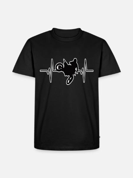 motocross - Men's Premium Organic T-Shirt - black