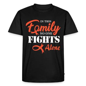 Leukemia Chemo Gift - Men's Premium Organic T-Shirt - black - Front - Nico (187cm)