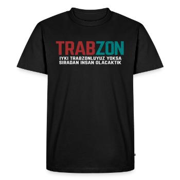 Trabzon - T-shirt Premium bio Homme - noir - Devant - Nico (187cm)