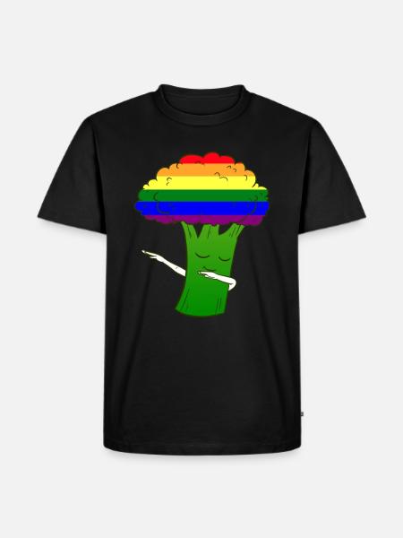 LGBT broccoli - Men's Premium Organic T-Shirt - black
