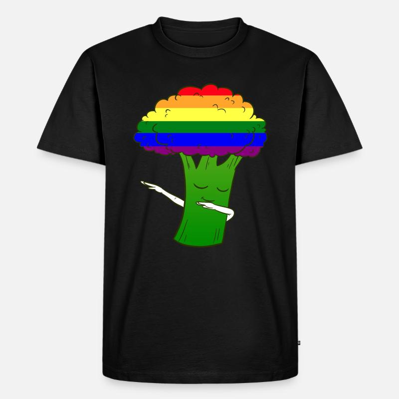 LGBT Broccoli - Männer Premium Bio T-Shirt - Schwarz