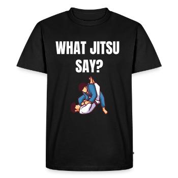 Cadeau de Jiu Jitsu - T-shirt Premium bio Homme - noir - Devant - Nico (187cm)