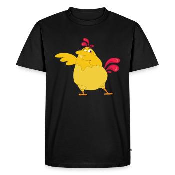 Easter Dabbing Hen Chicken Chick Rooster Gift Kids - Men's Premium Organic T-Shirt - black - Front - Nico (187cm)
