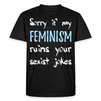 Feminism Feminist - Men's Premium Organic T-Shirt - black - Front - Nico (187cm)