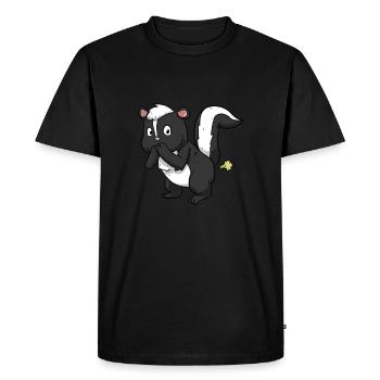 mouffette - T-shirt Premium bio Homme - noir - Devant - Nico (187cm)