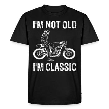 moto - T-shirt Premium bio Homme - noir - Devant - Nico (187cm)