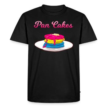 Pan Cakes Pansexual Pansexual Fun - Men's Premium Organic T-Shirt - black - Front - Nico (187cm)