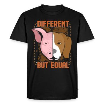 Different But Equal Animal Lover Animal Lover Veggie - Men's Premium Organic T-Shirt - black - Front - Nico (187cm)