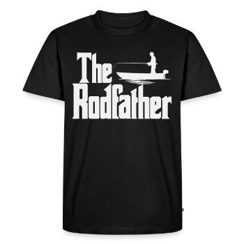 The RodFather - Men's Premium Organic T-Shirt - black - Front - Nico (187cm)