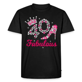 40 et fabuleux 40e anniversaire quarante quarantième - T-shirt Premium bio Homme - noir - Devant - Nico (187cm)