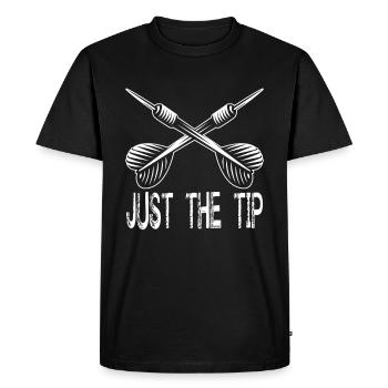 Fléchettes fléchettes jeu de fléchettes joueur de fléchettes cadeau - T-shirt Premium bio Homme - noir - Devant - Nico (187cm)