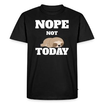 Nope Not Today - T-shirt Premium bio Homme - noir - Devant - Nico (187cm)