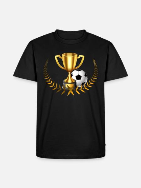 Cup winner soccer team - Men's Premium Organic T-Shirt - black