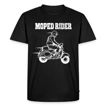 Cyclomoteur - T-shirt Premium bio Homme - noir - Devant - Nico (187cm)
