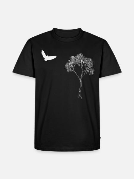Nature bird tree nature freedom - Men's Premium Organic T-Shirt - black
