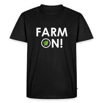 Ferme sur - T-shirt Premium bio Homme - noir - Devant - Nico (187cm)