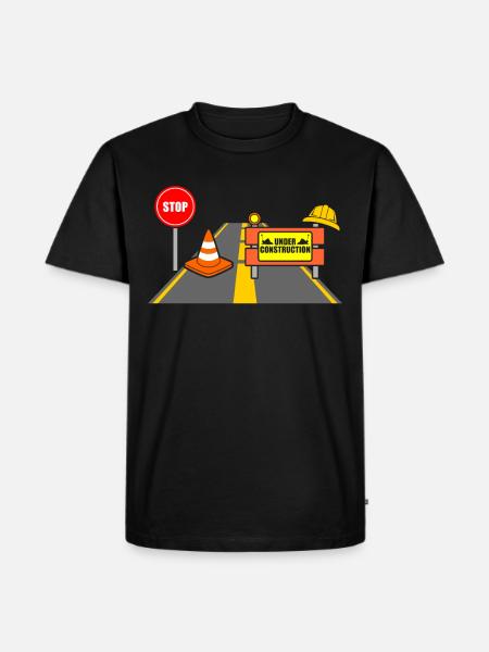 construction site - Men's Premium Organic T-Shirt - black