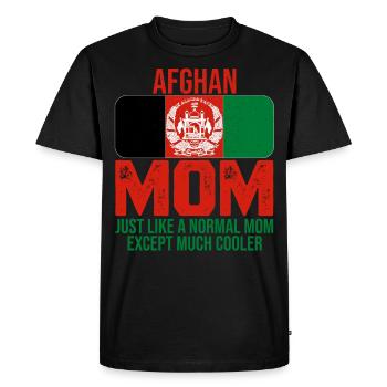 Afghan Mom Afghanistan Flag Mother's Day T-Shirt - Men's Premium Organic T-Shirt - black - Front - Nico (187cm)