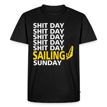 Sailor Sunday Sailor Sailing Funny Gift - T-shirt Premium bio Homme - noir - Devant - Nico (187cm)