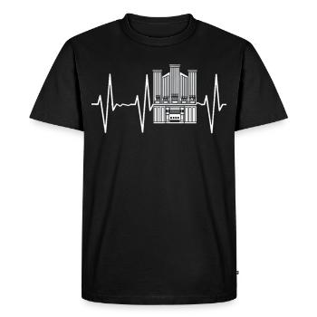 Organist Orgelspieler Orgelmusik Orgelmusiker - Männer Premium Bio T-Shirt - Schwarz - Vorne - Nico (187cm)