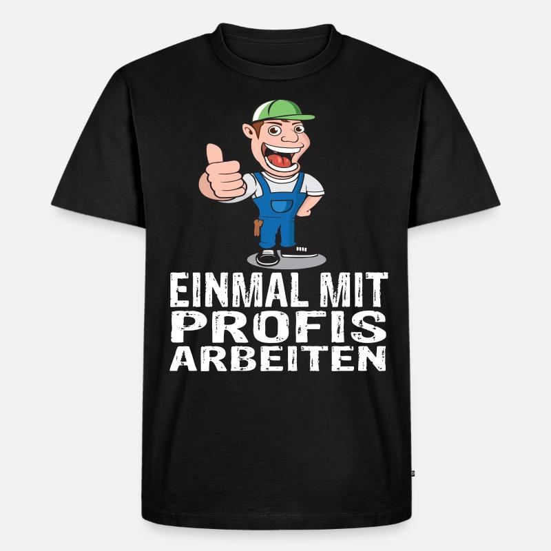 Handwerker - Männer Premium Bio T-Shirt - Schwarz