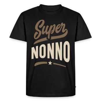 Cadeau de grand-père Super Nonno pour homme - T-shirt Premium bio Homme - noir - Devant - Nico (187cm)