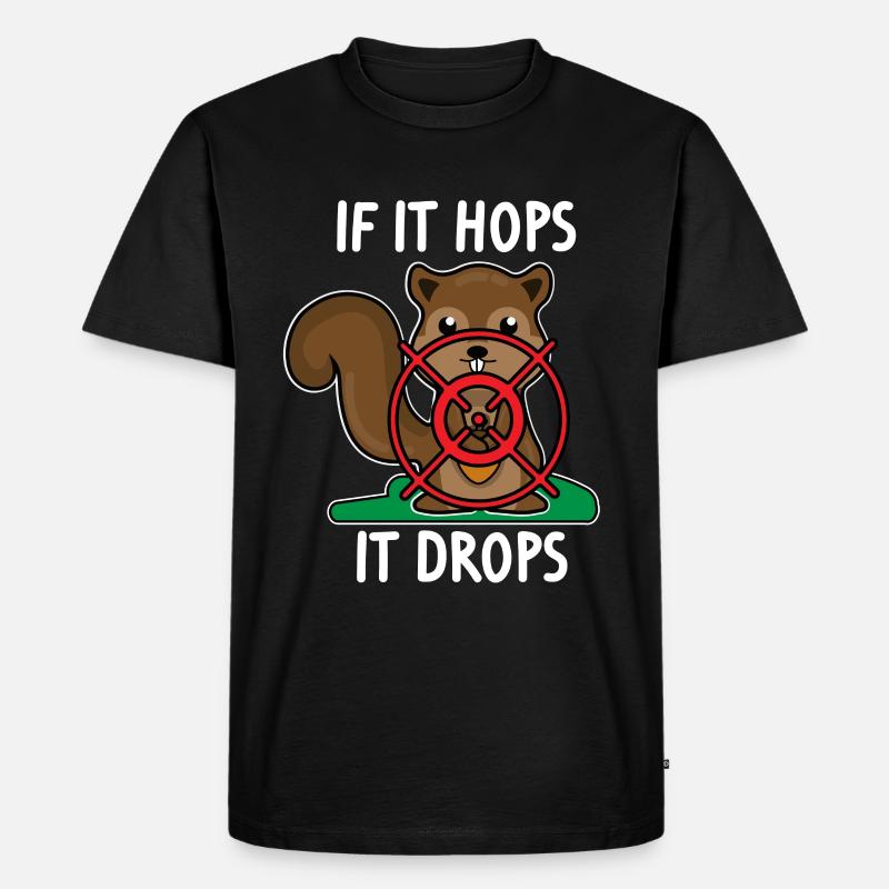 Squirrel Hunter Squirrel Rodent Jokes - T-shirt Premium bio Homme - noir