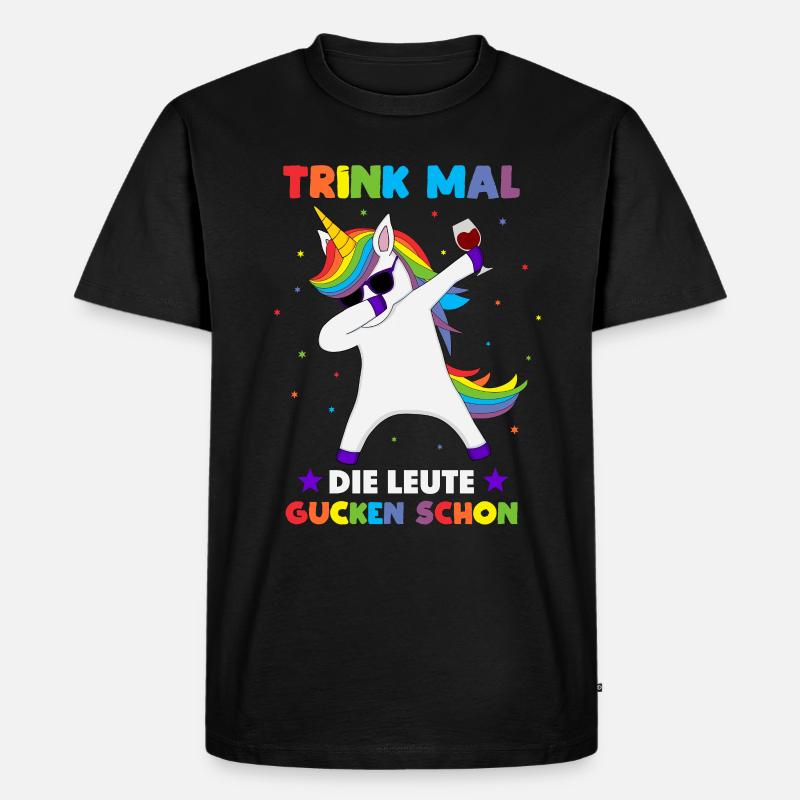 Junggesellenabschied Saufen Trinkspruch - Männer Premium Bio T-Shirt - Schwarz