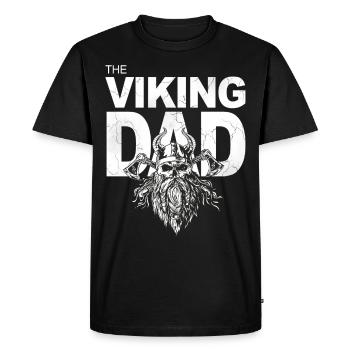 The Viking Dad Viking dad with a beard - Men's Premium Organic T-Shirt - black - Front - Nico (187cm)