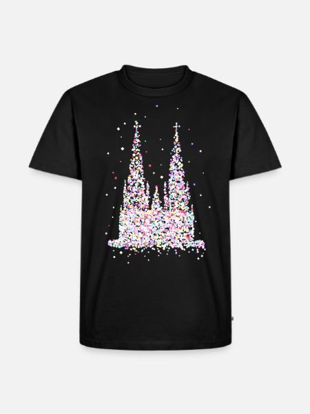 Cologne cathedral - Men's Premium Organic T-Shirt - black