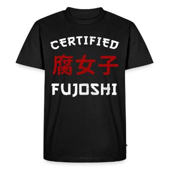 Certified Fujoshi - Boy Love - Men's Premium Organic T-Shirt - black - Front - Nico (187cm)