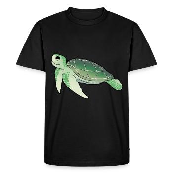 Créatures marines Tortues Tortues - T-shirt Premium bio Homme - noir - Devant - Nico (187cm)