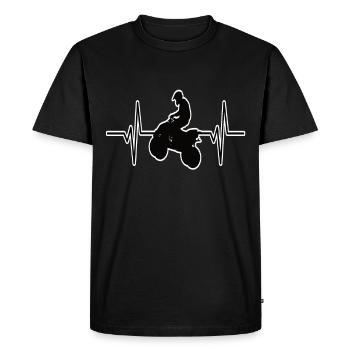 Jantes Quad - T-shirt Premium bio Homme - noir - Devant - Nico (187cm)