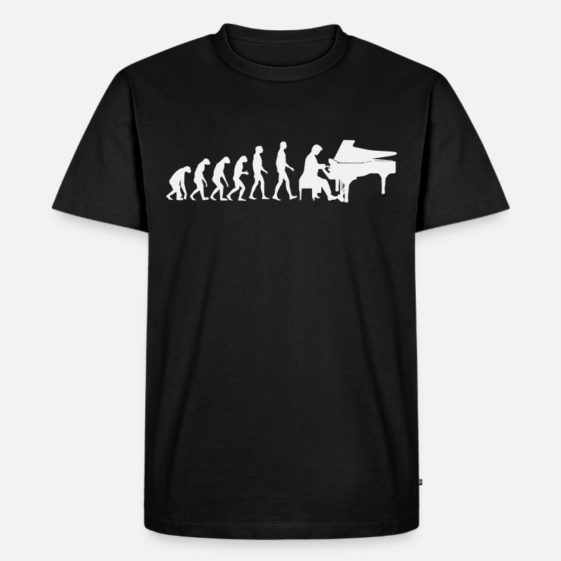 Pianiste evolution - T-shirt Premium bio Homme - noir