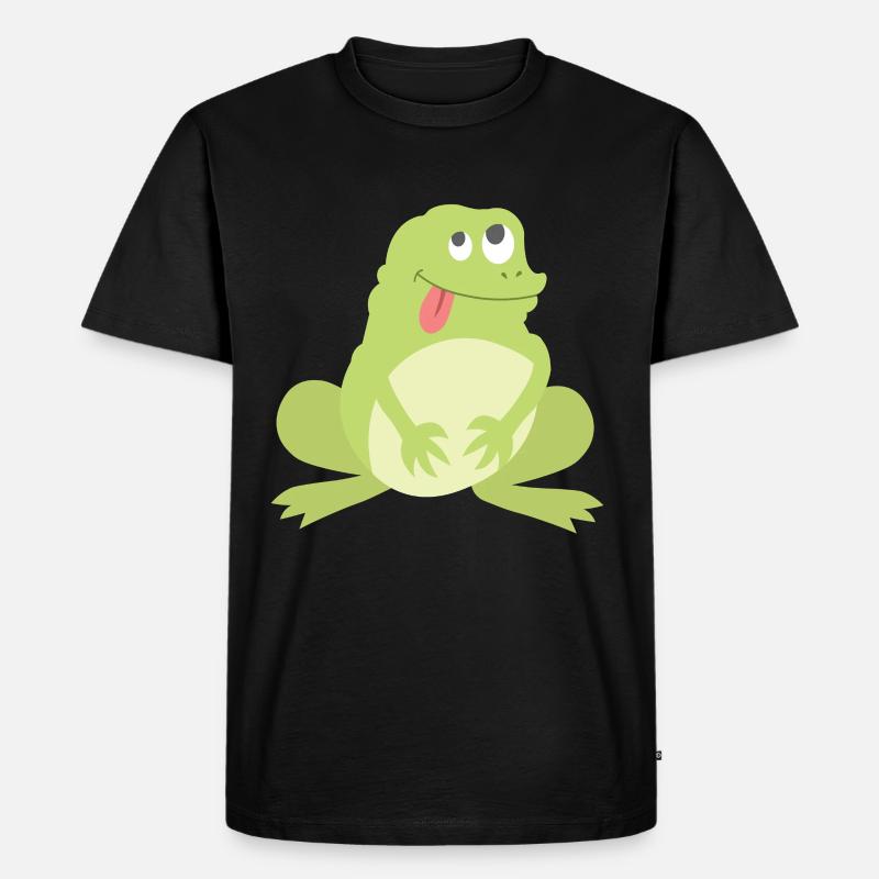 frog - Men's Premium Organic T-Shirt - black
