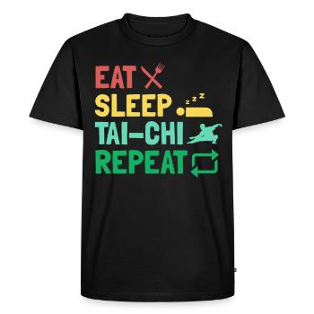 Tai Chi T'ai Chi Ch'uan Funny gift - Men's Premium Organic T-Shirt - black - Front - Nico (187cm)
