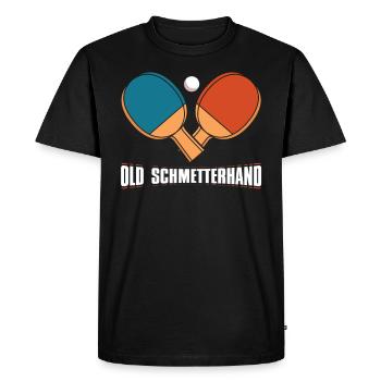 Old Butterflies - table tennis - Men's Premium Organic T-Shirt - black - Front - Nico (187cm)