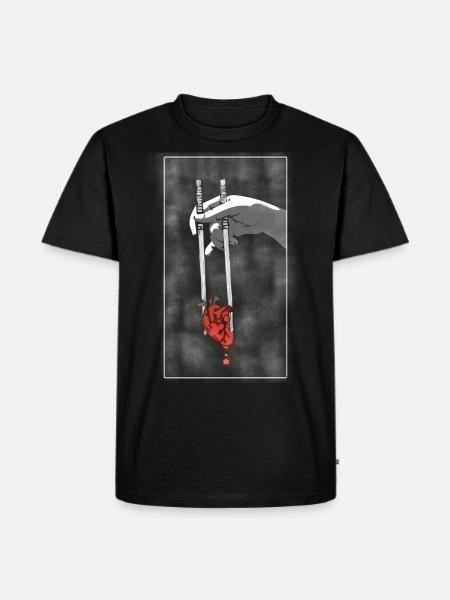 Chopstick Love - Men's Premium Organic T-Shirt - black