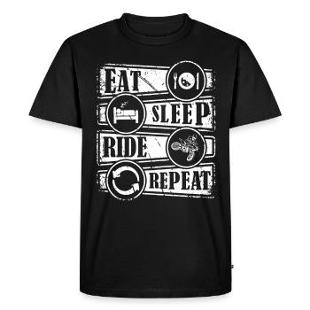 motocross - Men's Premium Organic T-Shirt - black - Front - Nico (187cm)