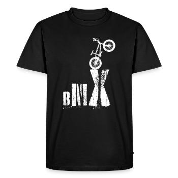 BMX extreme athlete gift - Men's Premium Organic T-Shirt - black - Front - Nico (187cm)