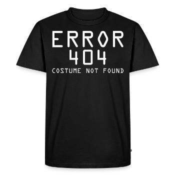 Erreur 404 T-shirt étudiant en informatique - T-shirt Premium bio Homme - noir - Devant - Nico (187cm)