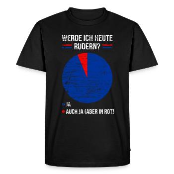 Ruderer Spruch Rudern Rudersport Witzig - Männer Premium Bio T-Shirt - Schwarz - Vorne - Nico (187cm)