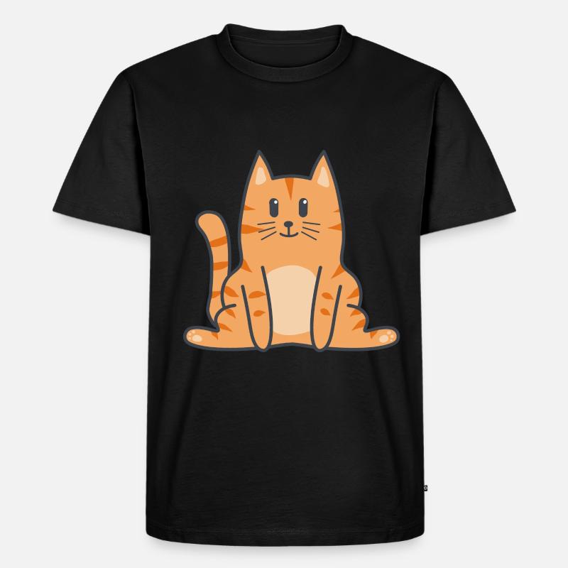 Katze Katzen Kitten - Männer Premium Bio T-Shirt - Schwarz