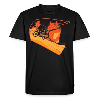 Downhill Casque VTT - T-shirt Premium bio Homme - noir - Devant - Nico (187cm)